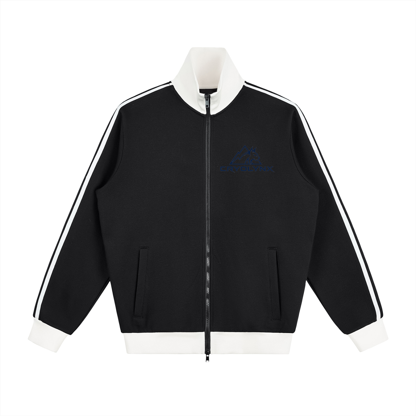 Contrast Side Stripe Fleece Track Jacket – CRYOLYNX INDUSTRIES INC.