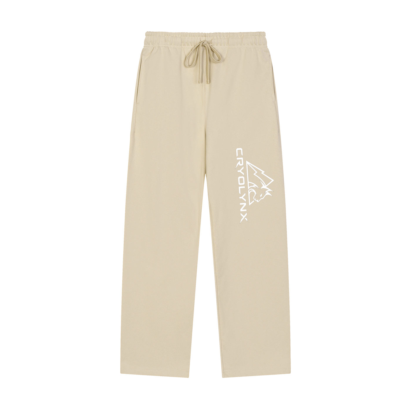 Solid Color Straight-Leg Sweatpants