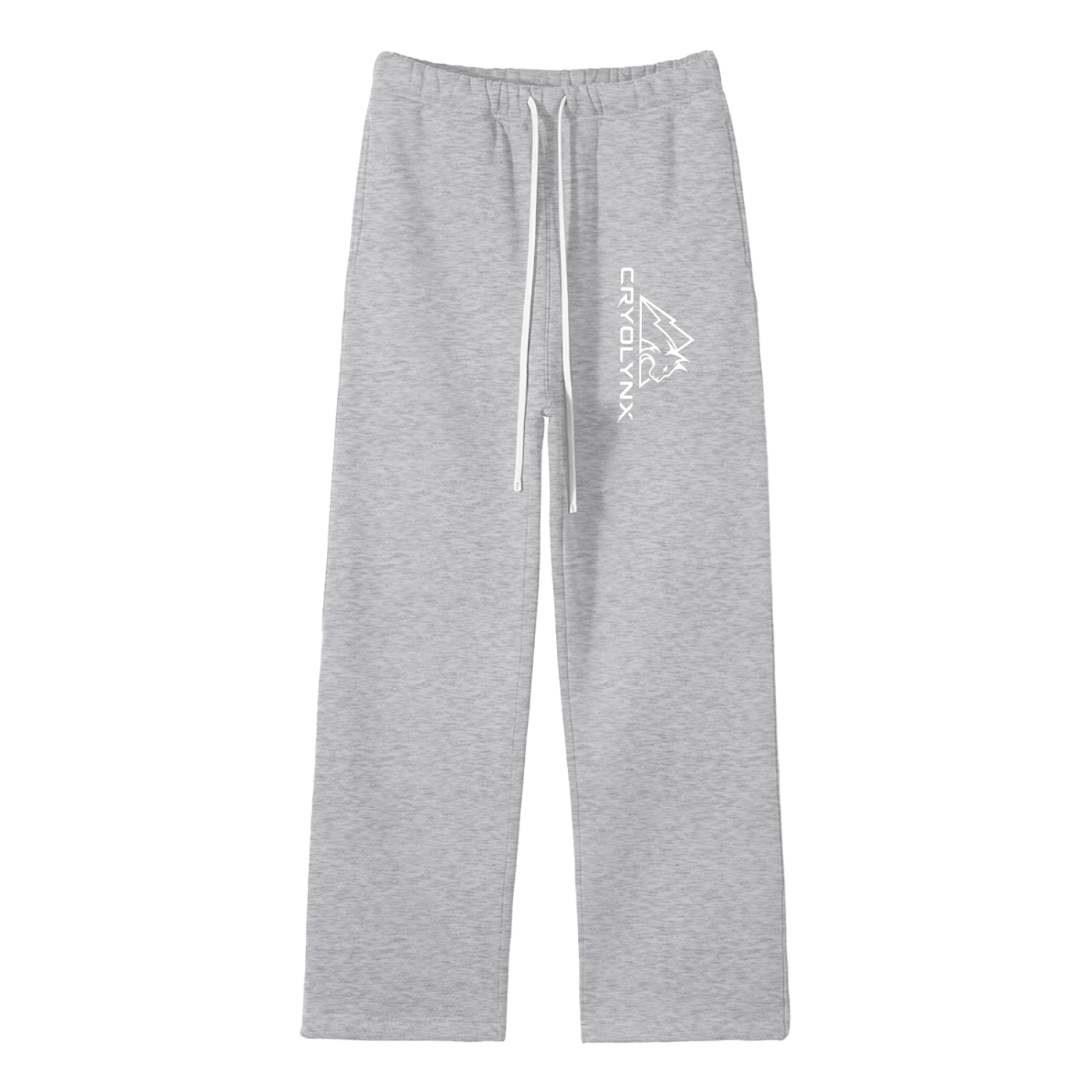 Unisex Solid Color Fleece Straight Leg Pants