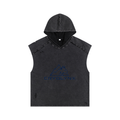 Snow Washed Boxy Hooded Tank Top