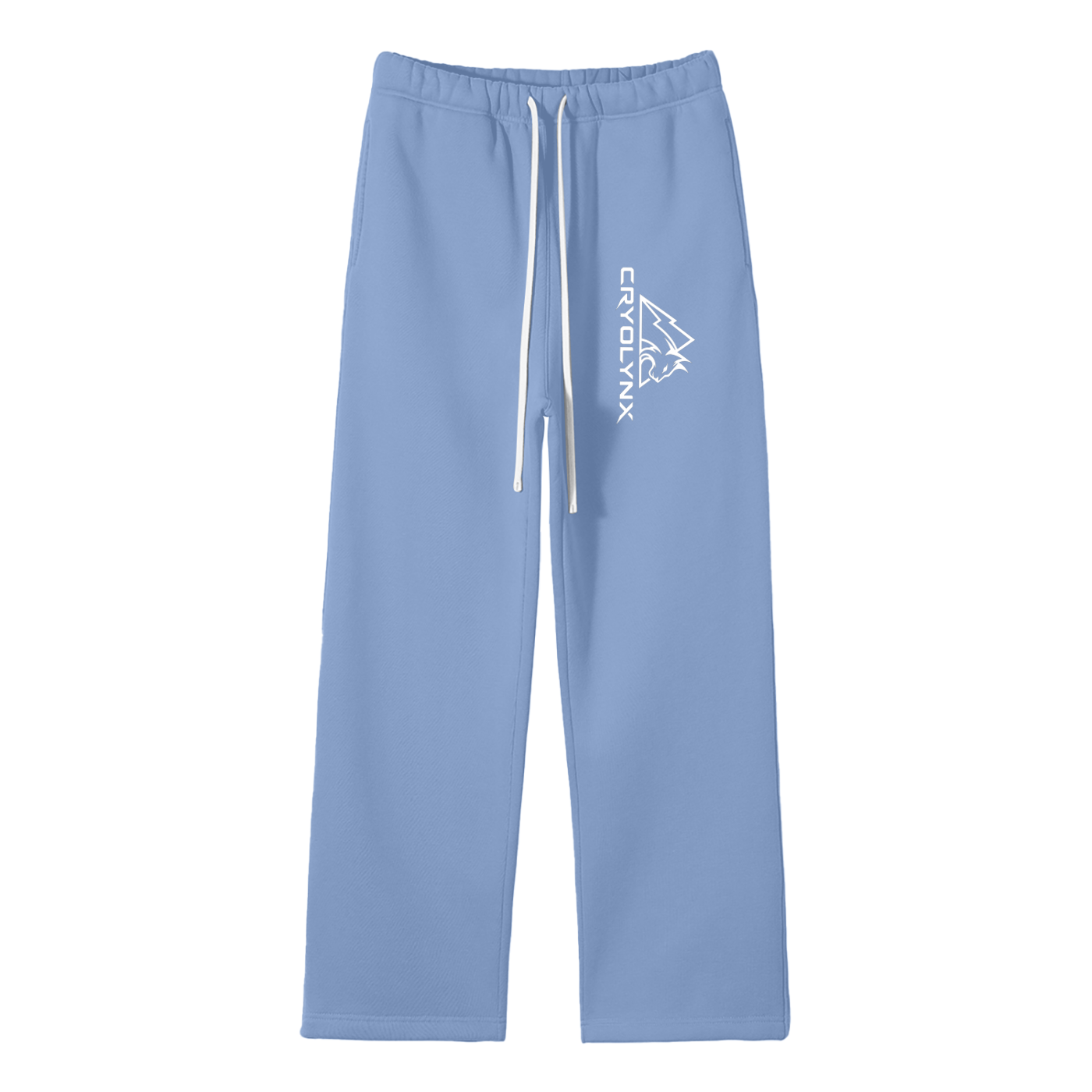 Unisex Solid Color Fleece Straight Leg Pants