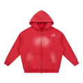 Sunfade Two-way Zipper Boxy Fleece Hoodie
