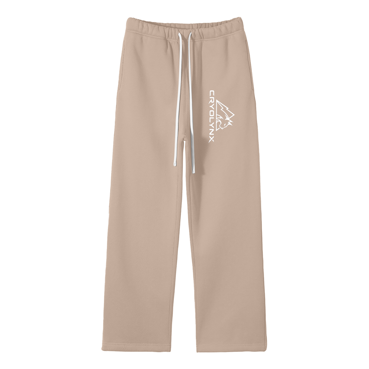 Unisex Solid Color Fleece Straight Leg Pants