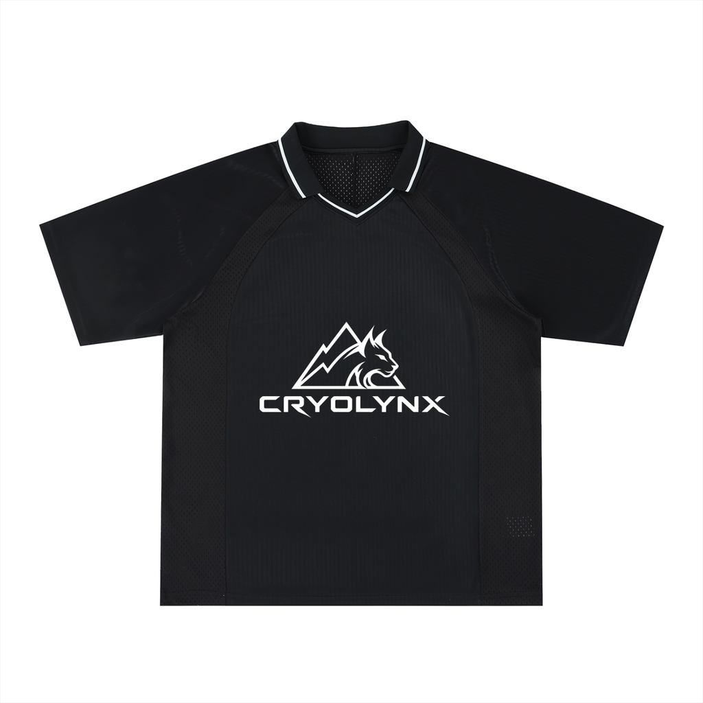 Striped V-Neck Soccer Jersey
