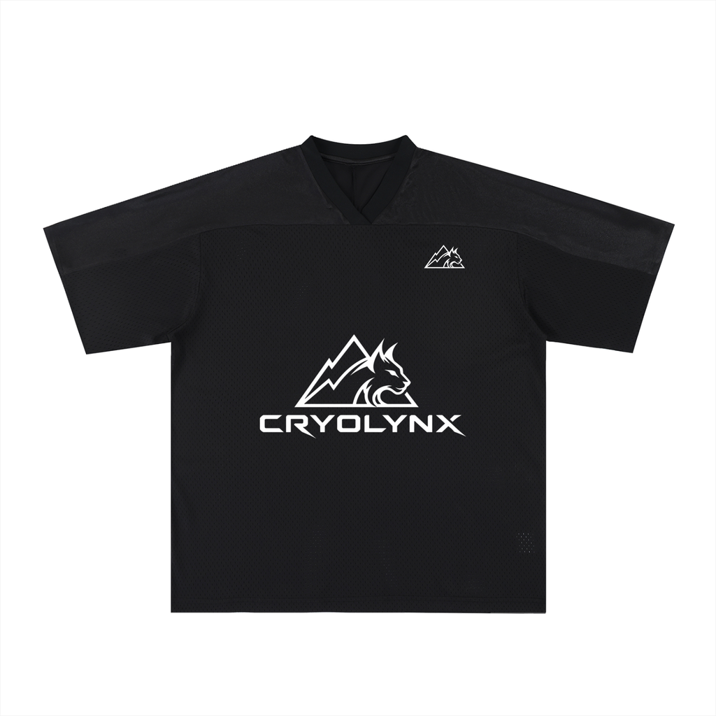 Oversized Mesh V-Neck Soccer Jersey