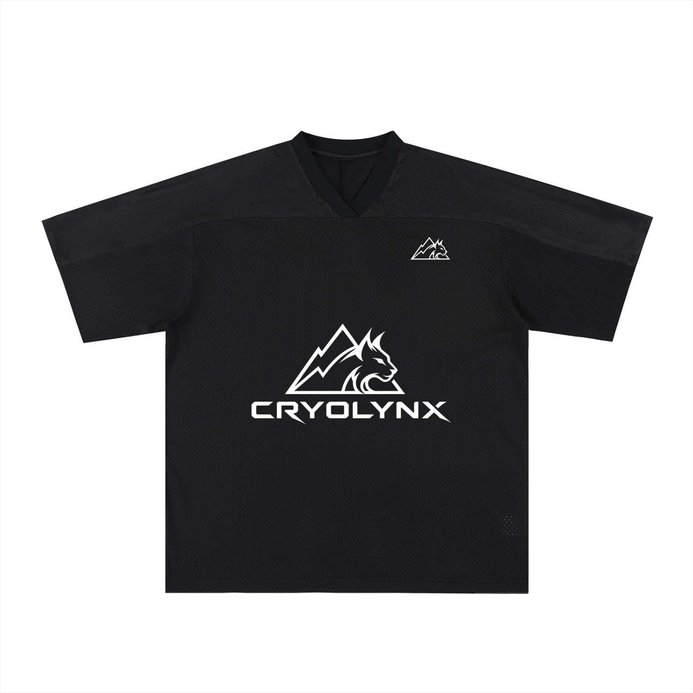 Oversized Mesh V-Neck Soccer Jersey