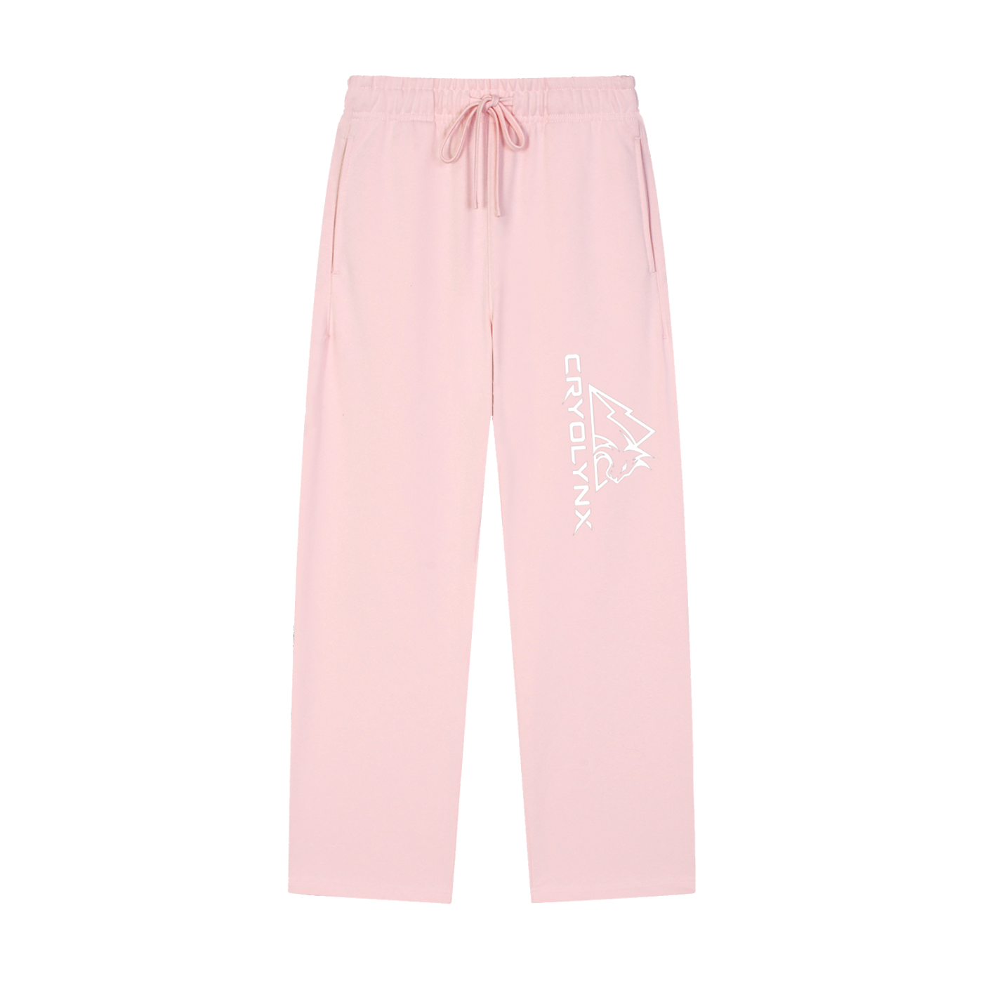 Solid Color Straight-Leg Sweatpants