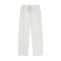 Solid Color Straight-Leg Sweatpants