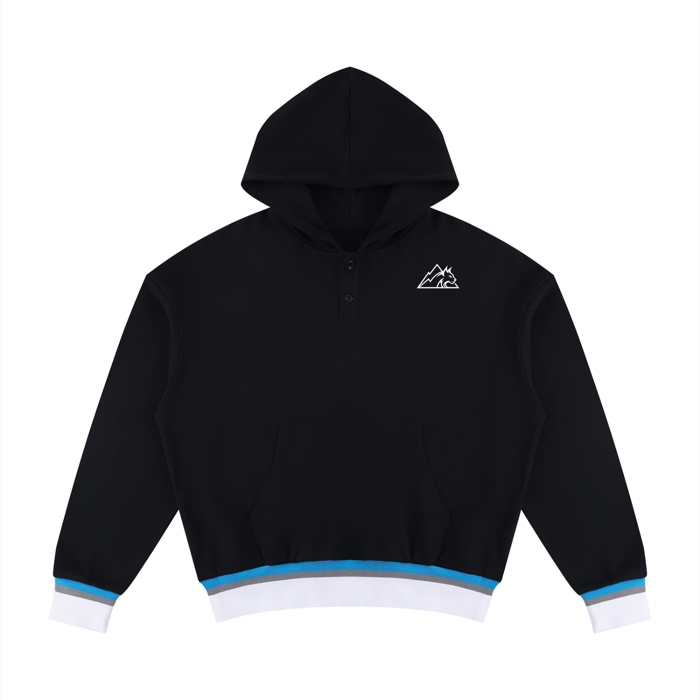 Unisex Oversized Color Block Boxy Hoodie