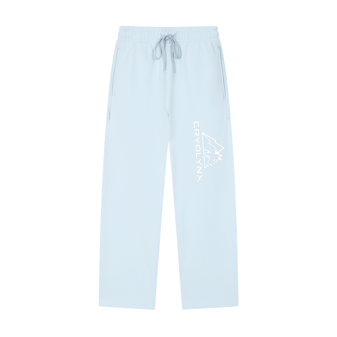 Solid Color Straight-Leg Sweatpants