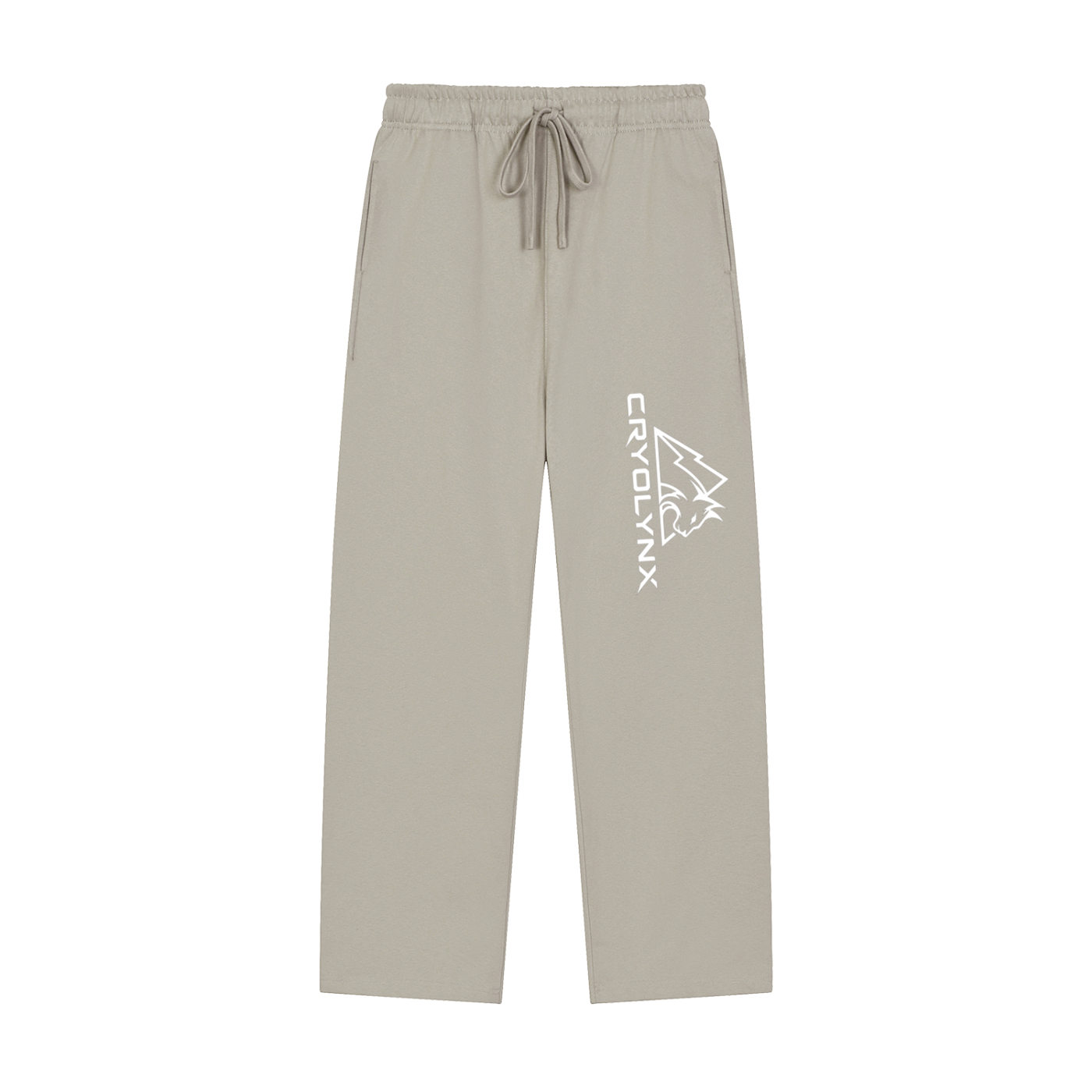 Solid Color Straight-Leg Sweatpants