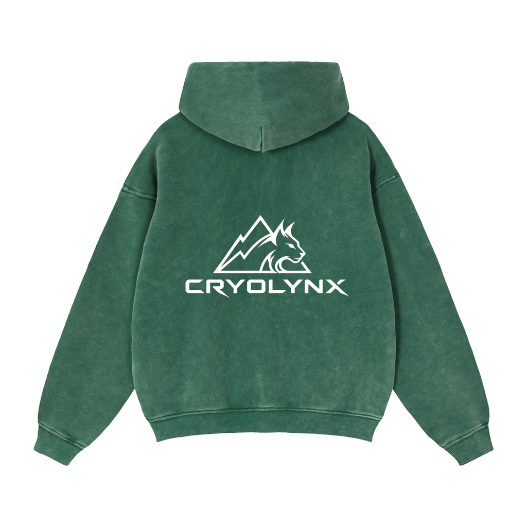 Zip-Through Boxy Fleece Hoodie