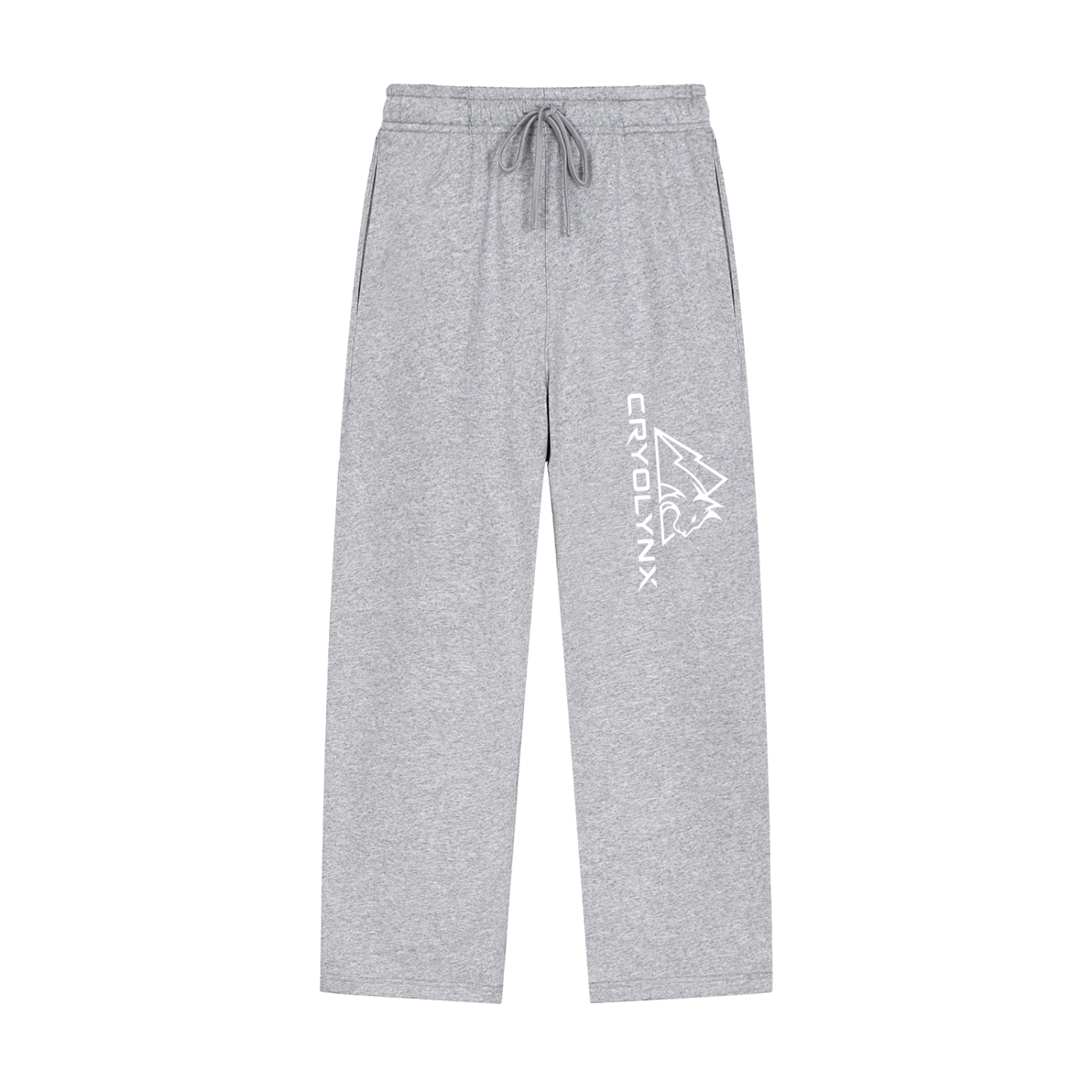 Solid Color Straight-Leg Sweatpants