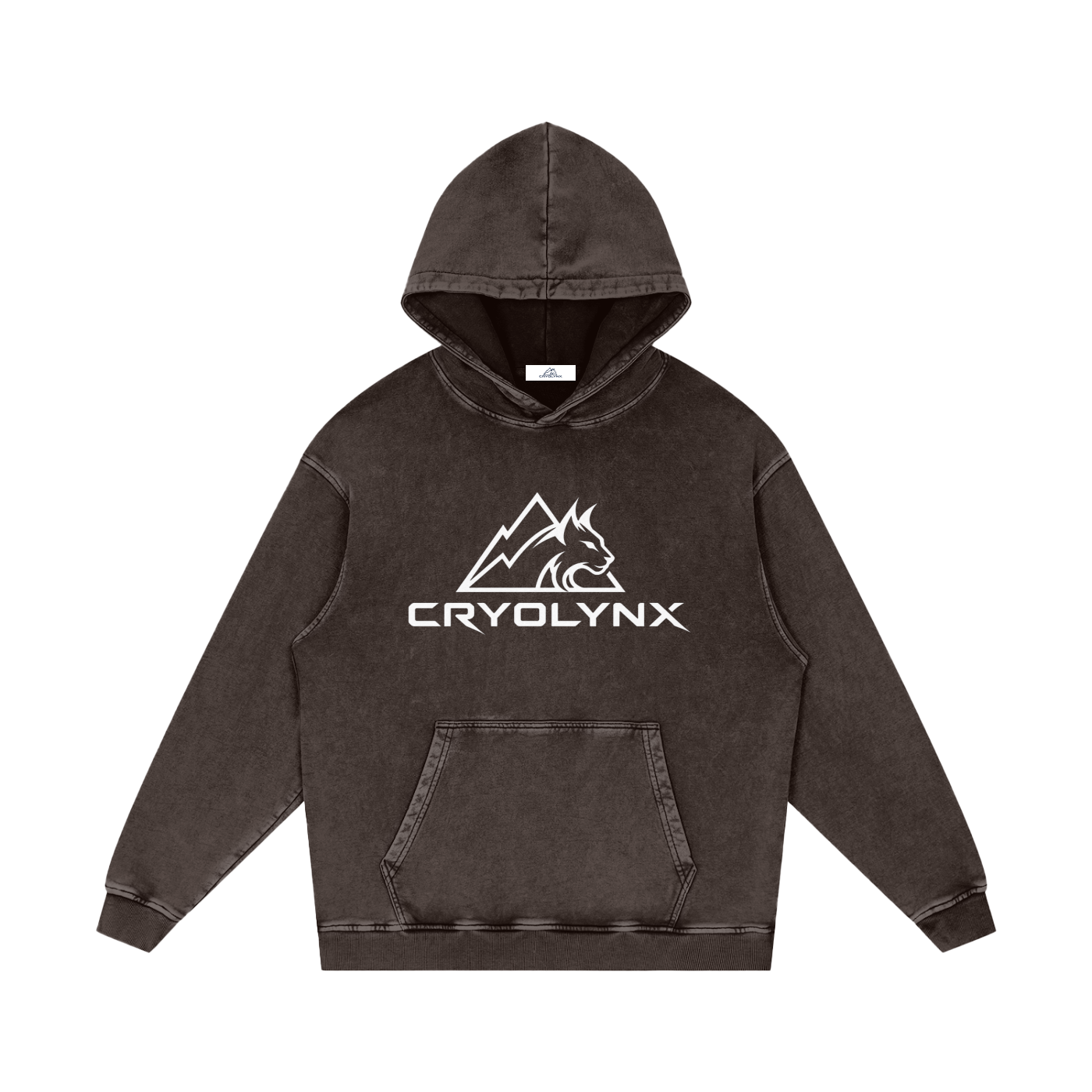 Snow Washed Loose Cotton Hoodie