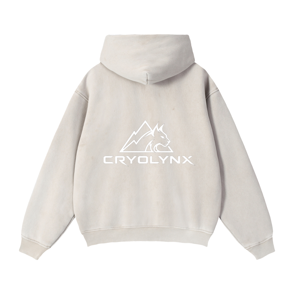 Zip-Through Boxy Fleece Hoodie