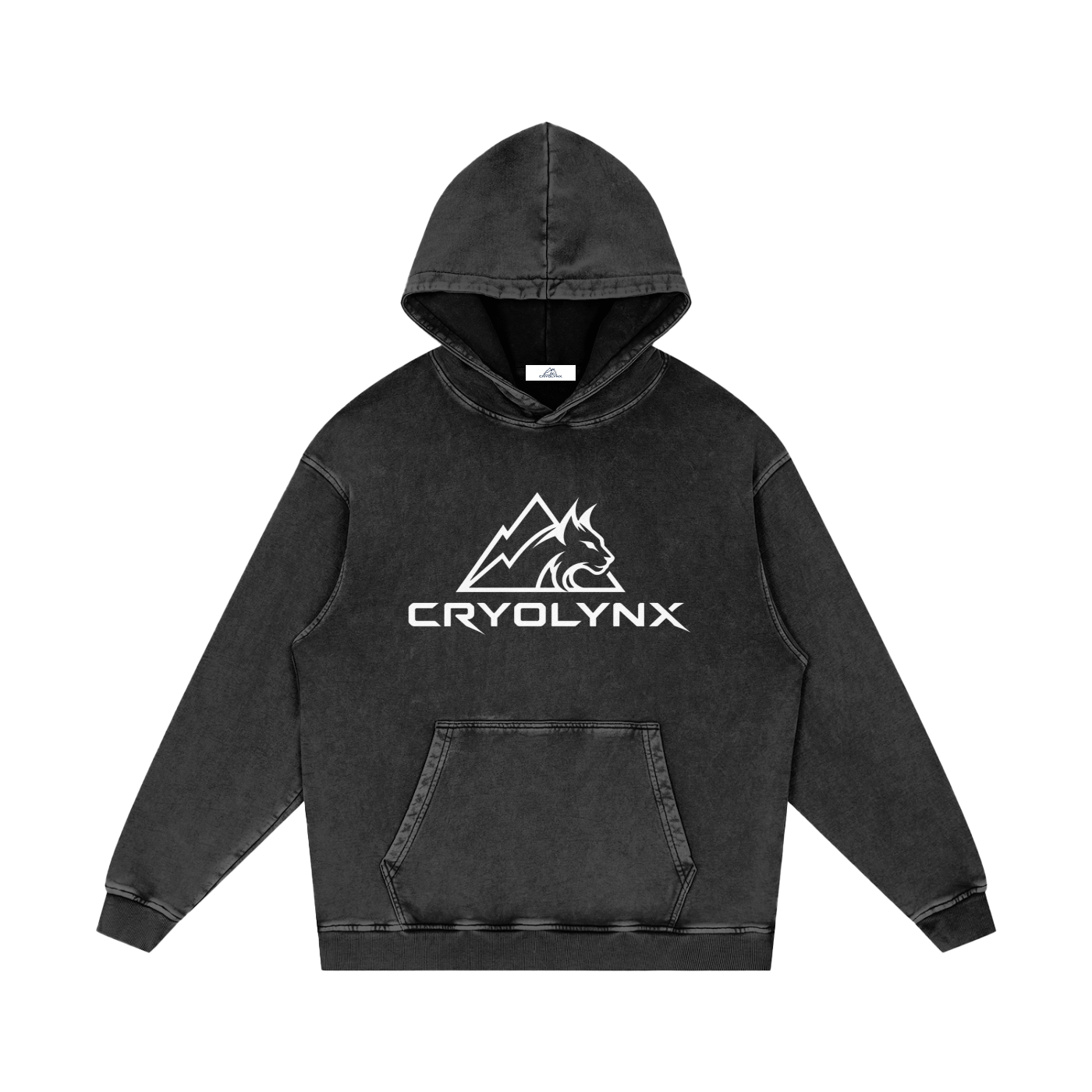 Snow Washed Loose Cotton Hoodie