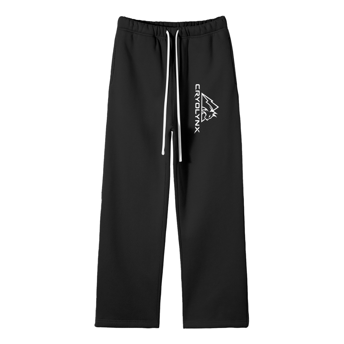 Unisex Solid Color Fleece Straight Leg Pants