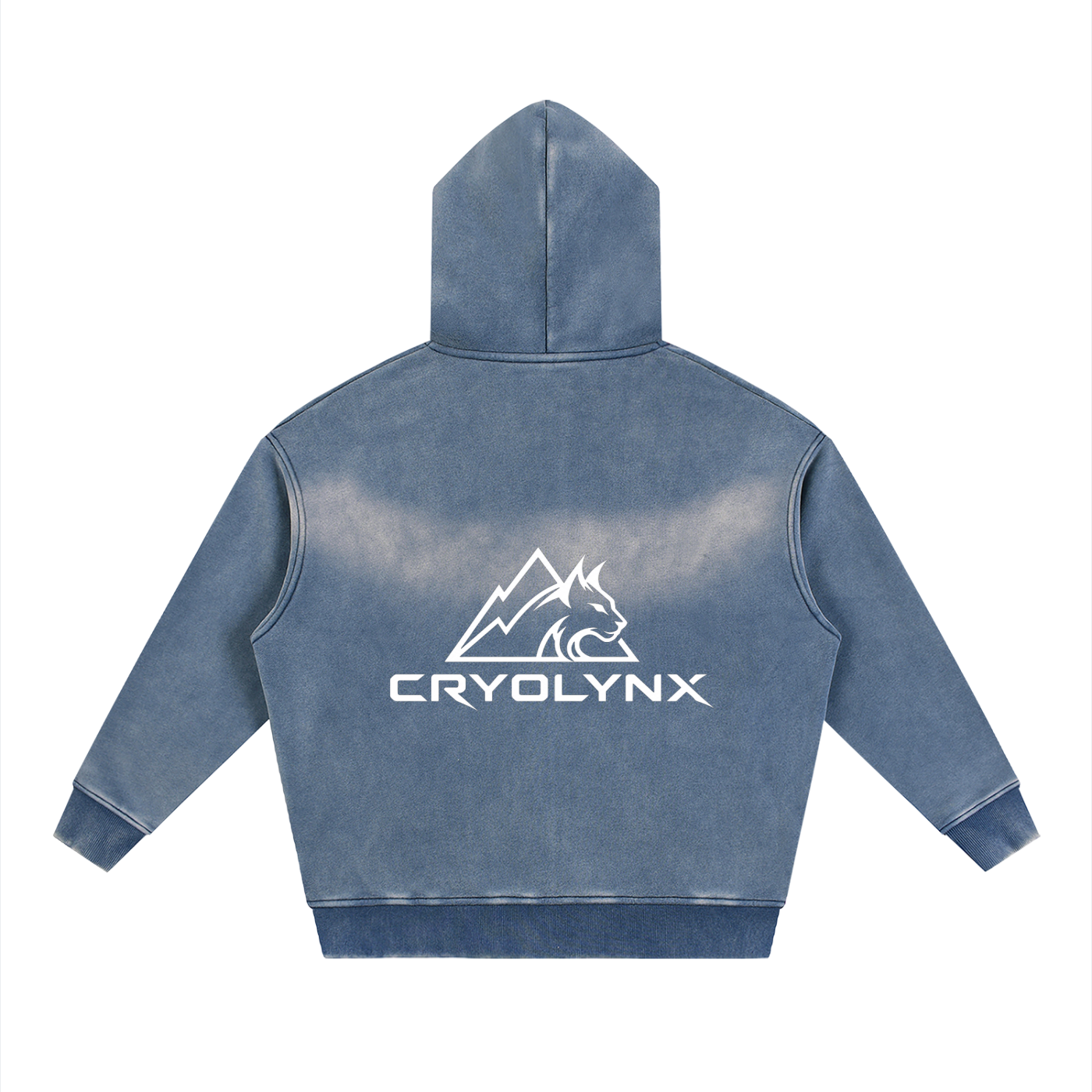 Sunfade Two-way Zipper Boxy Fleece Hoodie
